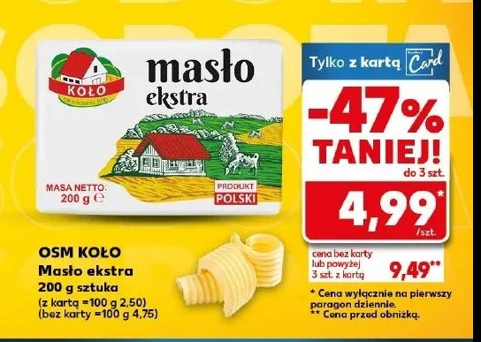 Masło wiejskie Osm koło promocja