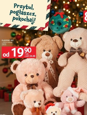 Pluszowy miś różne rodzaje promocja w Selgros