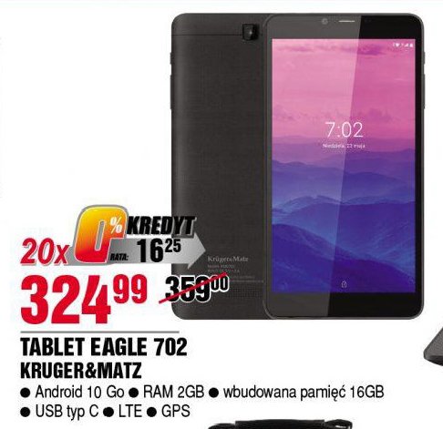 Tablet eagle 702 Kruger & matz promocja
