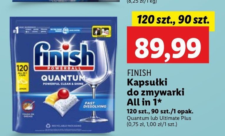 Kapsułki do zmywarki lemon Finish quantum promocja