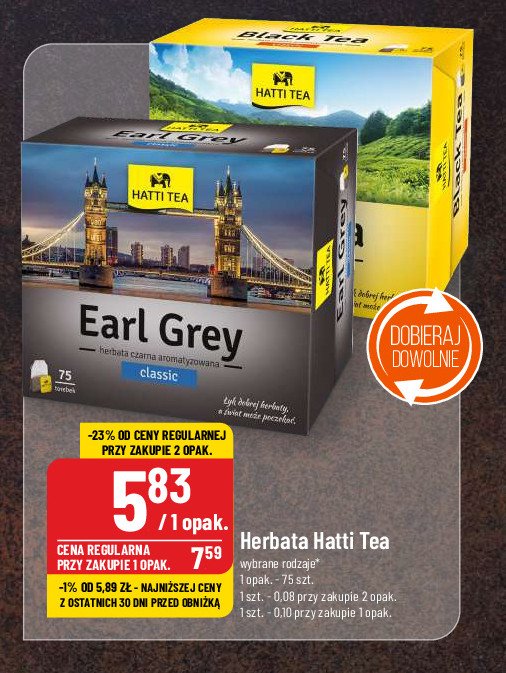 Herbata earl gray Hatti tea promocja