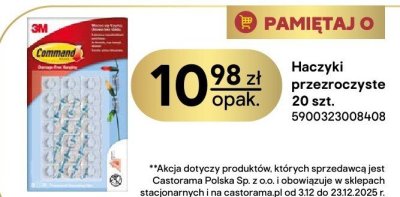 Haczyki przezroczyste 20 szt. promocja w Castorama