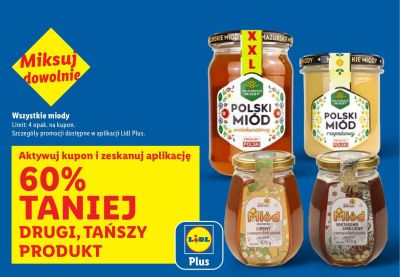 Wszystkie miody DRUGI -60% promocja w Lidl