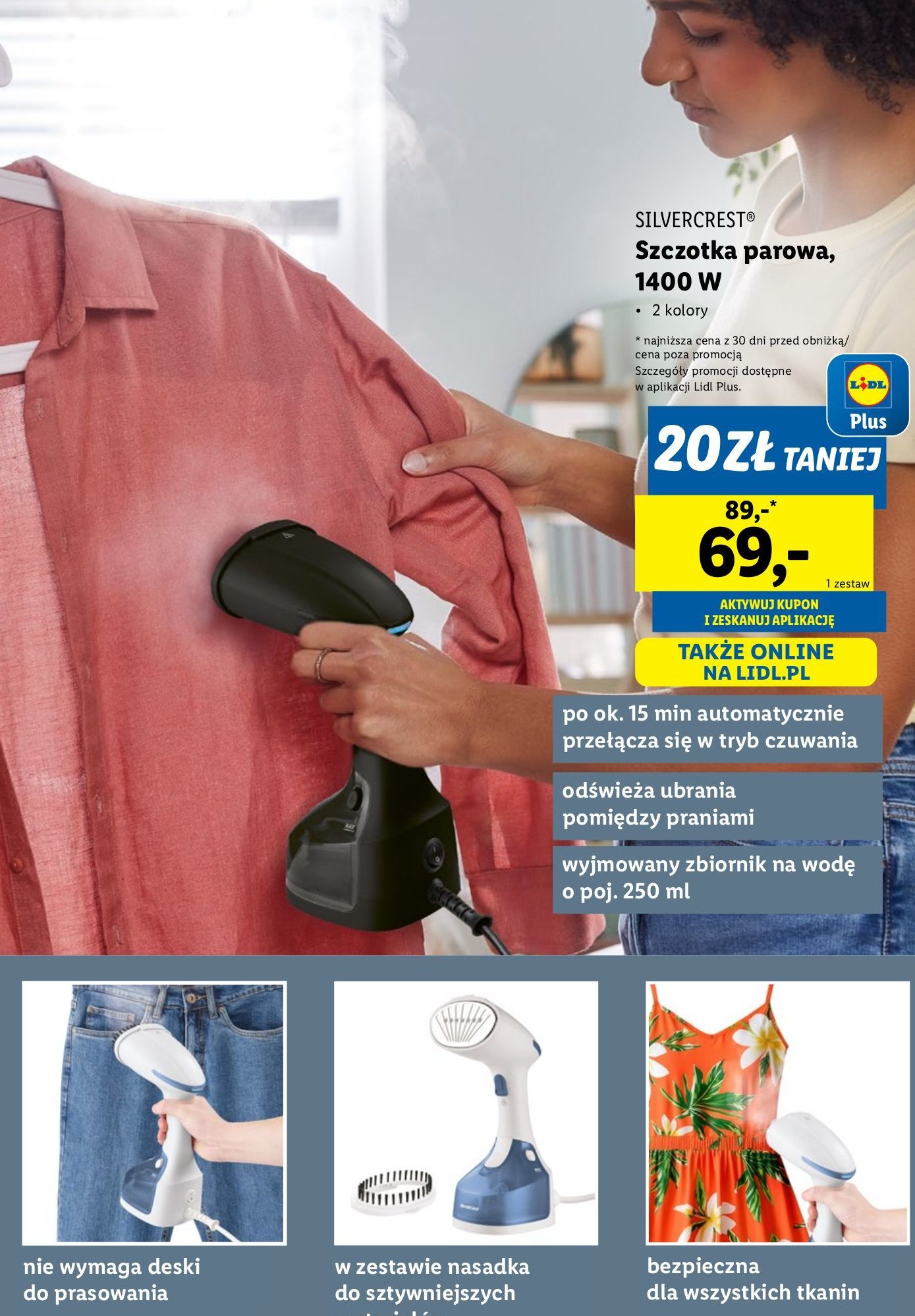 Szczotka parowa Silvercrest promocja w Lidl