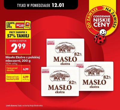 Masło promocja w Biedronka