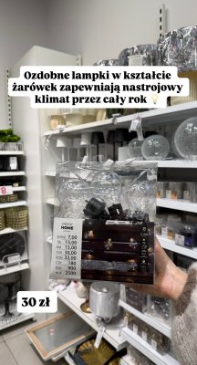 Lampki ozdobne w kształcie żarówek Pepco Home 3.15m 20 LED promocja w Pepco