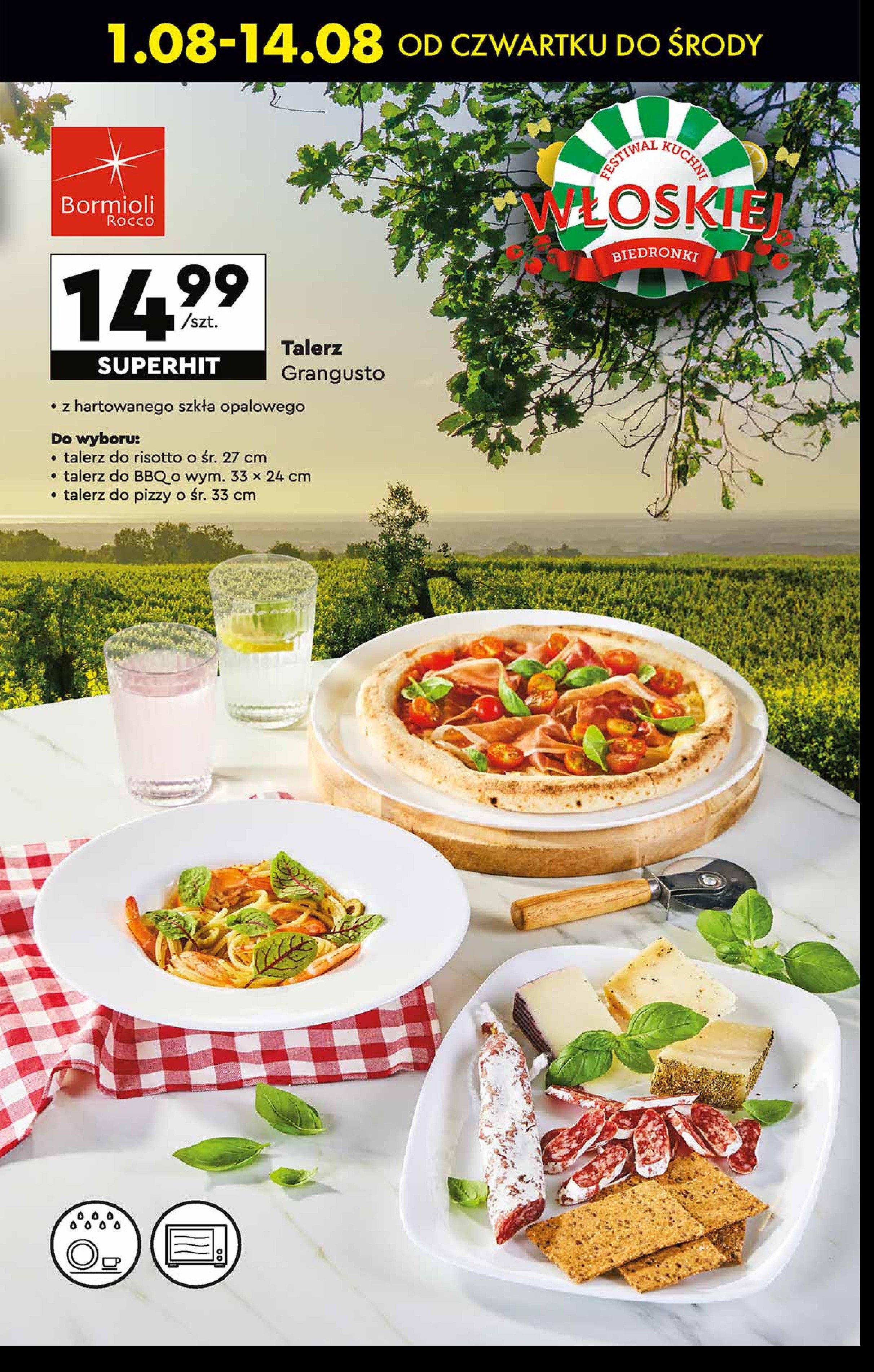 Talerz grangusto do bbq Bormioli rocco promocja