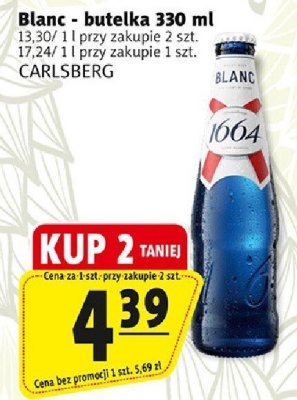 Piwo Blanc - butelka CARLSBERG promocja w Prim Market