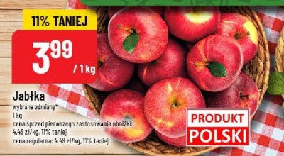 Jabłka 1 kg promocja w POLOmarket