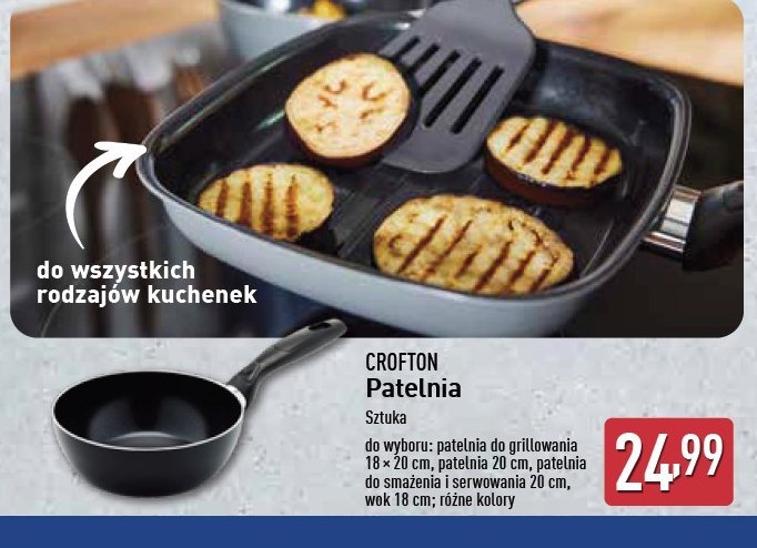 Patelnia 20 cm Crofton promocja w Aldi