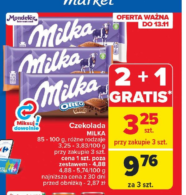 Czekolada choco Milka oreo promocja