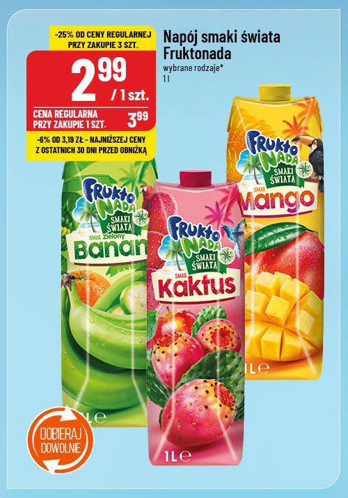 Napój zielony banan promocja