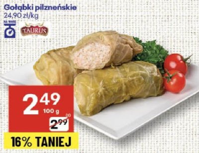 Gołąbki pilzneńskie promocja w Delikatesy Centrum