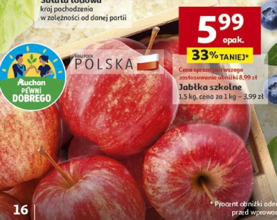 Jab艂ka promocja w Auchan