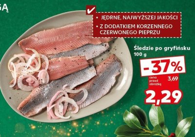 Śledzie po gryfińsku promocja w Kaufland