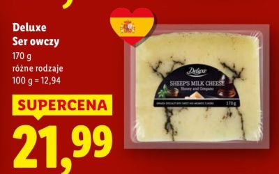 Ser owczy Deluxe różne rodzaje promocja w Lidl