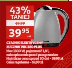Czajnik wk180 plus czarny 艁ucznik promocja