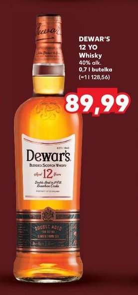 Whisky Dewar's 12 years old promocja w Kaufland