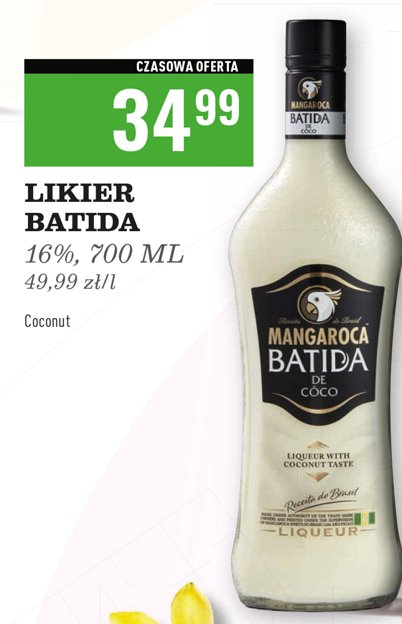 Liker kokosowy 16% Batida promocja