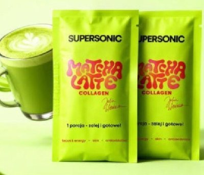 Matcha Latte Supersonic z kolagenem promocja w Żabka