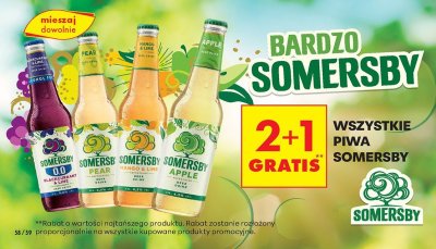 Piwo Somersby Pear promocja w Biedronka