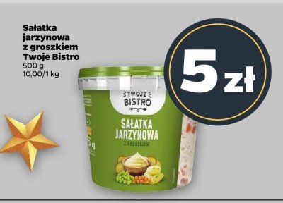 Sałatka jarzynowa z groszkiem Twoje Bistro promocja w Netto