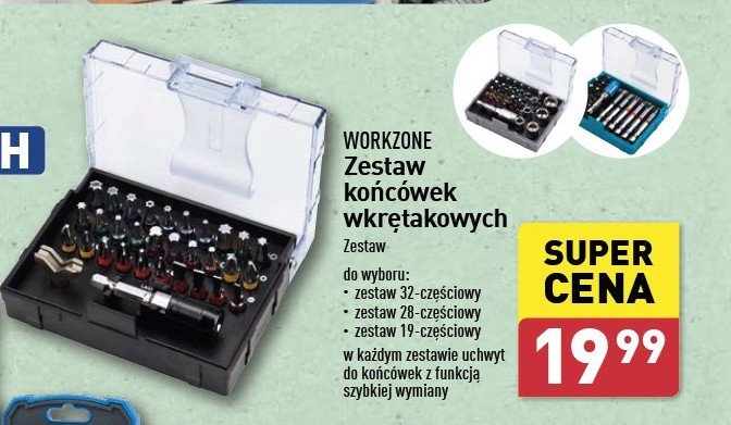 Zestaw końcówek wkrętakowych WORKZONE promocja