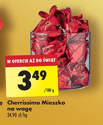 Cukierki vodka Mieszko cherrissimo promocja w Biedronka