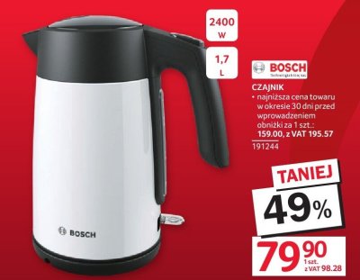 Czajnik Bosch 1,7 L promocja w Selgros