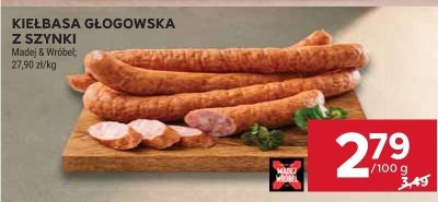 Kiełbasa głogowska z szynki promocja w Stokrotka