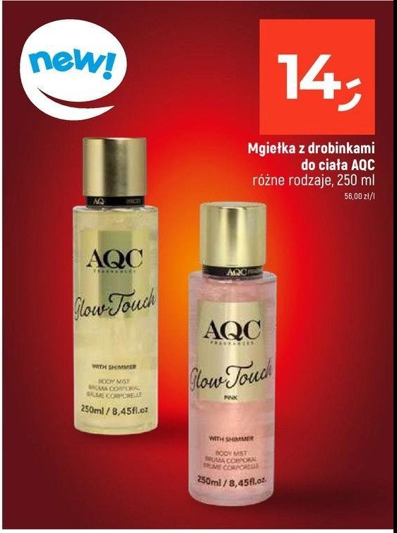 Mgiełka do ciała glow touch gold Aqc fragnances promocja w Dealz