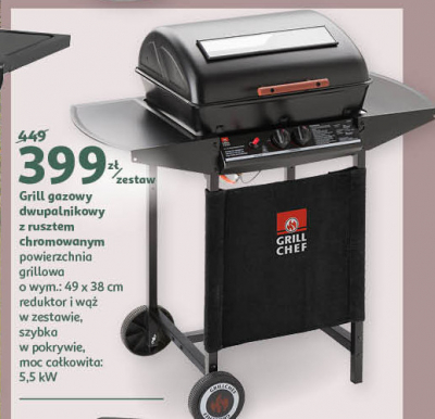Grill gazowy dwupalnikowy Grill chef promocja