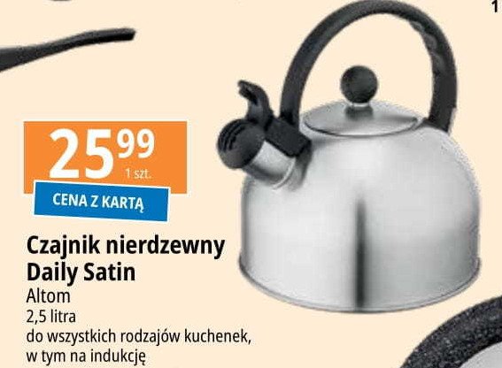 Czajnik daily satin 2.5 l Altom promocja w Leclerc