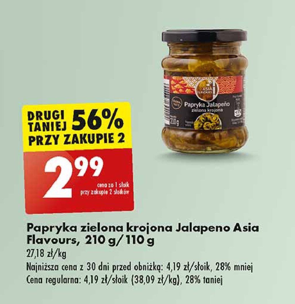 Papryczki jalapeno Asia flavours promocja w Biedronka