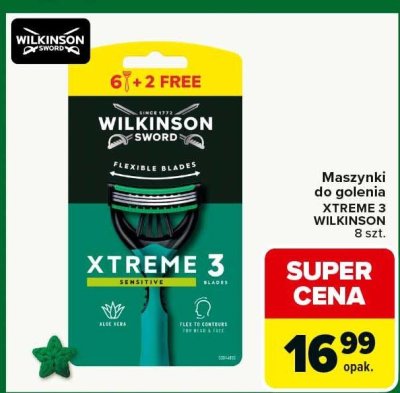 Maszynki do golenia XTREME 3 WILKINSON 8 szt. promocja w Carrefour Market