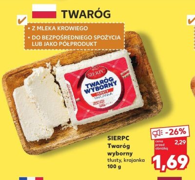 Twaróg wyborny tłusty, krajanka promocja w Kaufland
