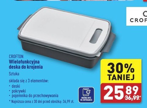 Deska do krojenia wielofunkcyjna z pojemnikiem Crofton promocja