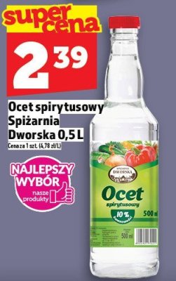 Ocet spirytusowy Spižarnia Dworska 0,5 l promocja w TOPAZ