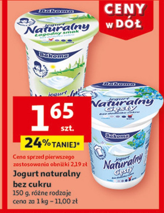 Jogurt naturalny Bakoma promocja