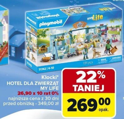 Klocki HOTEL DLA ZWIERZĄT MY LIFE PLAYMOBIL 26,90 x 10 rat 0% promocja w Carrefour