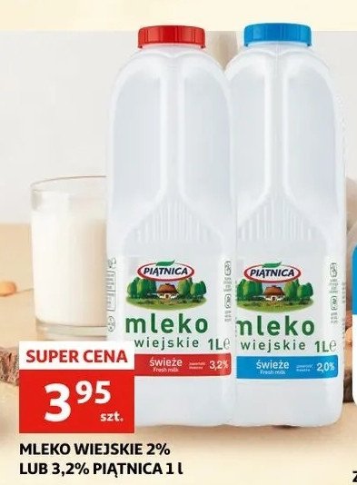 Mleko wiejskie 3.2% Piątnica promocja
