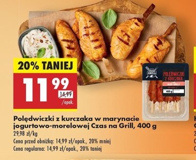 Pol臋dwiczki z kurczaka w marynacie jogurt-morela Czas na grill promocja