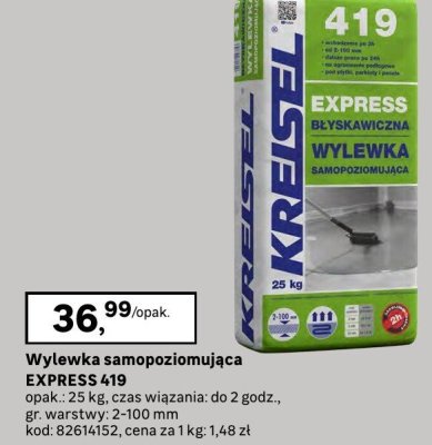 Wylewka samopoziomująca EXPRESS 419 promocja w Leroy Merlin