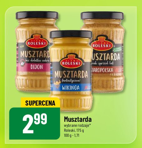 Musztarda delikatesowa dijon Roleski promocja