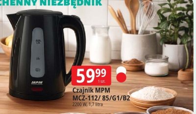 Czajnik MPM MCZ-112/85/G1/B2 promocja w Leclerc