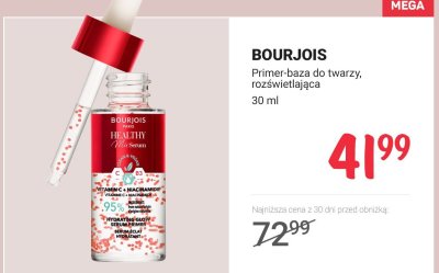 Primer-baza do twarzy rozświetlająca Bourjois Healthy Mix z witaminą C i niacynamidem promocja w Rossmann