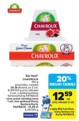 Ser kozi piramidka Chavroux promocja