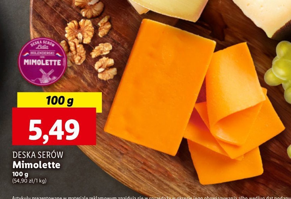 Ser mimolette Deska serów lidla promocja