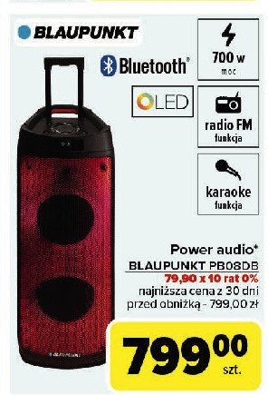 Głośnik party box pb08db Blaupunkt promocja w Carrefour