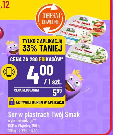 Serek śmietankowy z pomidorami papryką i bazylią Piątnica twój smak promocja w POLOmarket